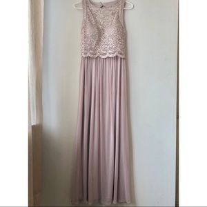David’s Bridal Blush Tone Dress